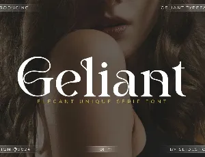 Geliant font