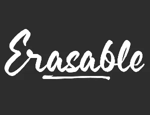 Erasable Demo font