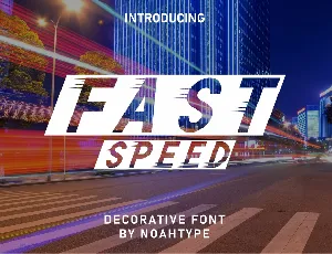 Fast Speed Demo font