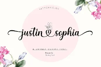 Justin Sophia font