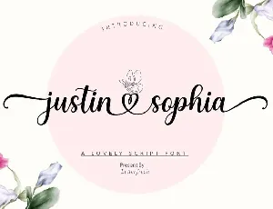 Justin Sophia font