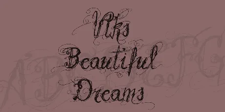 Vtks Beautiful Dreams font