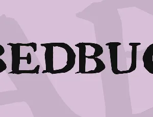 Bedbug font