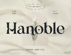 Hanoble font