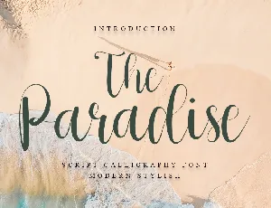 The Paradise font