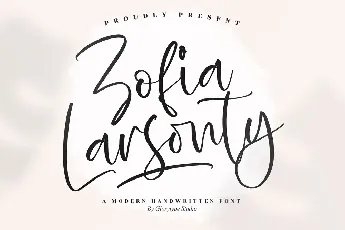 Zofia Larsonty font