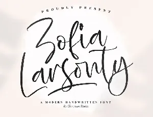 Zofia Larsonty font