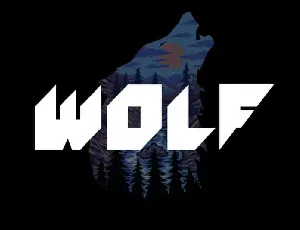 WOLF font