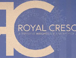 Royal Crescent font