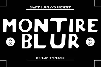 Montire Blur font