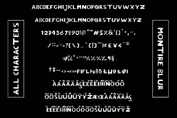 Montire Blur font