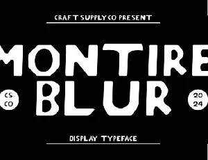 Montire Blur font