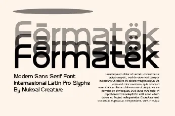 Formatek font