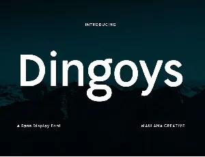 Dingoys font