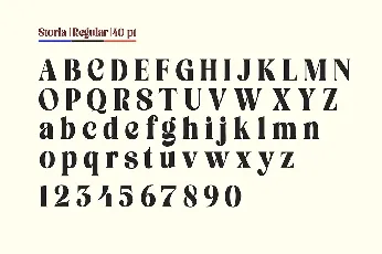 Storia Lettering font