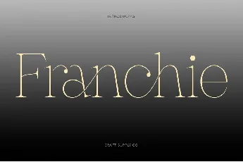 Franchie Demo font