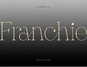 Franchie Demo font