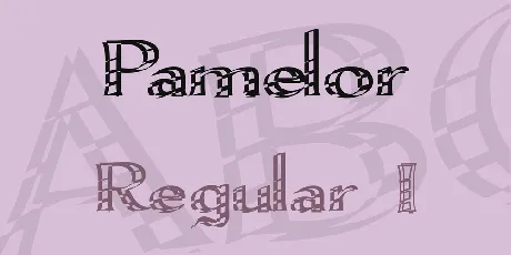 Pamelor font