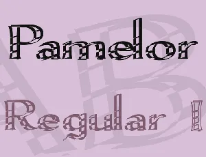 Pamelor font