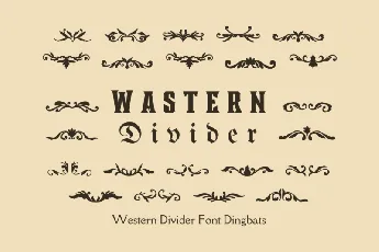 Wastern Divider Display font