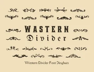Wastern Divider Display font