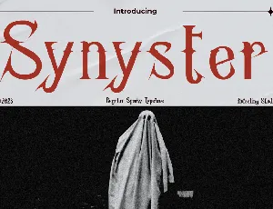 Synyster Display font