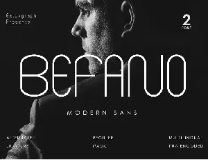 Befano Modern Sans Serif font