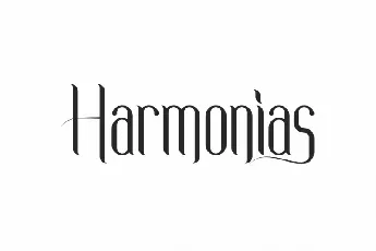 Harmonias font