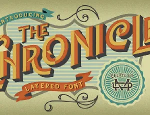 The Chronicle Layered font