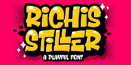 Richis Stiller – Playful font