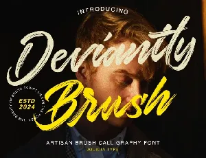 Deviantly Brush font