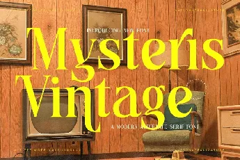 Mysteris Vintage font