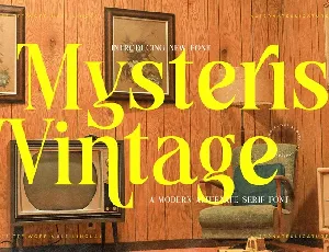 Mysteris Vintage font