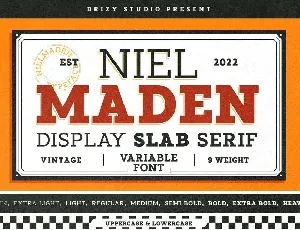 Nielmaden font