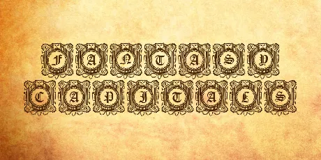 Fantasy Capitals font