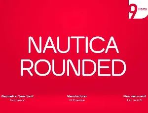 Nautica Rounded font