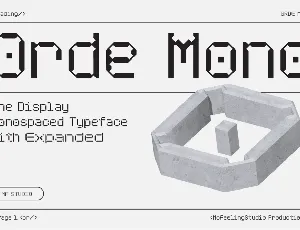 Orde Mono font