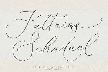 Fattrios Schudnel font