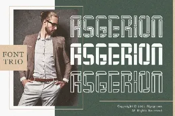 Asgerion – Display Trio font