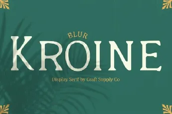 Kroine Blur font