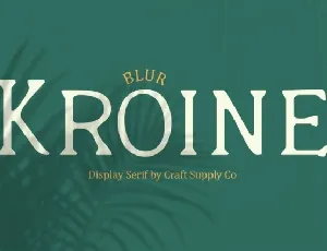 Kroine Blur font