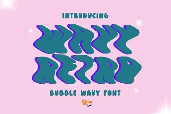 Wavy Retro - Personal Use font