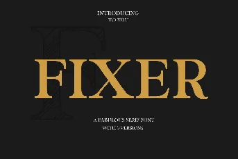 Fixer font