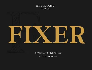 Fixer font