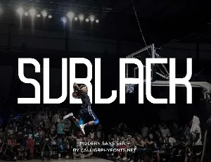 Sublack font