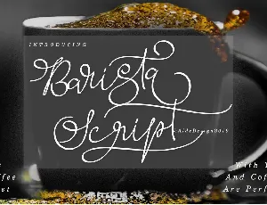 Barista Script font