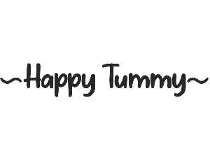 Happy Tummy Demo font