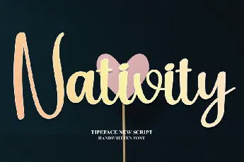 Nativity Script font