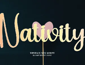 Nativity Script font