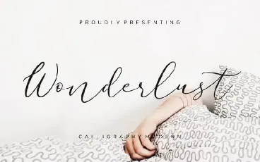 Wonderlust Calligraphy font